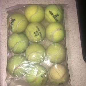 11 tennis balls